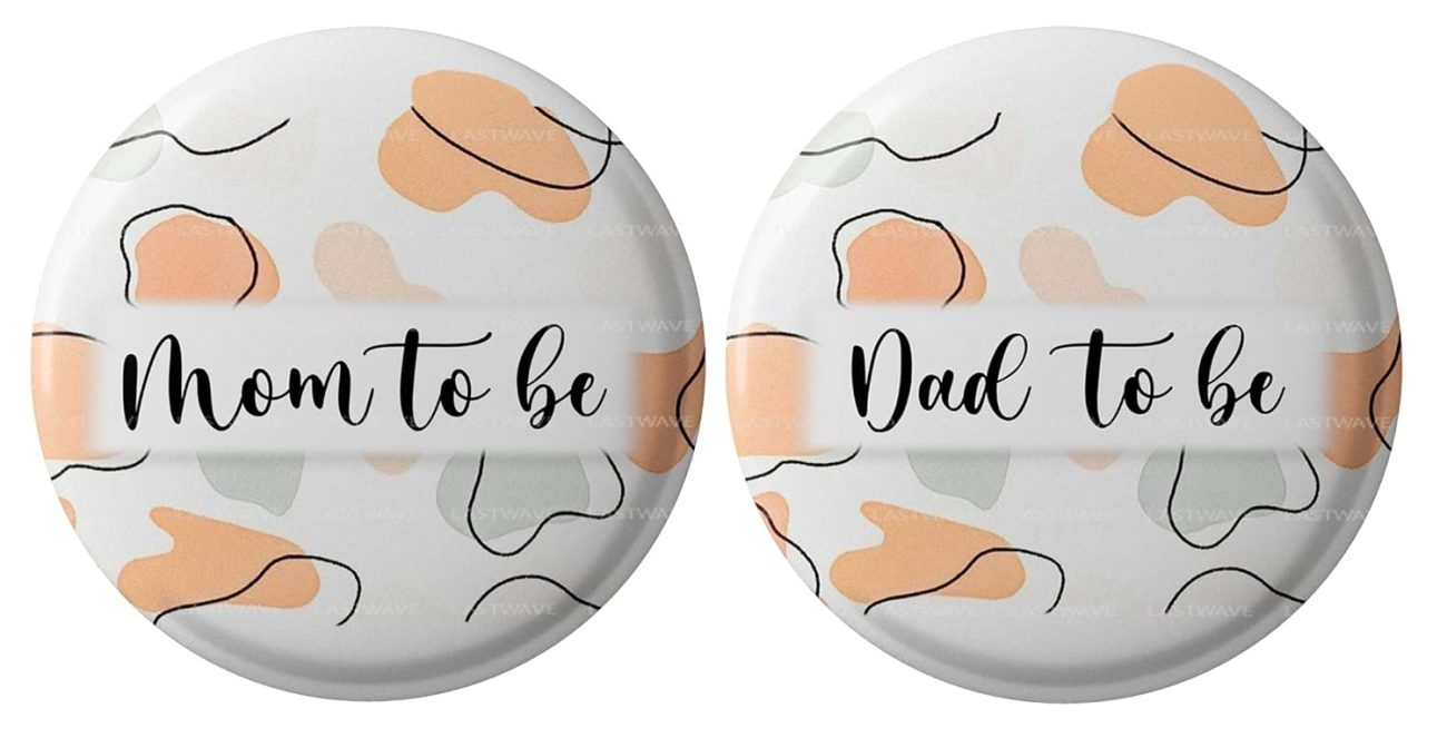 Mom to be Dad to be Badges Design 7