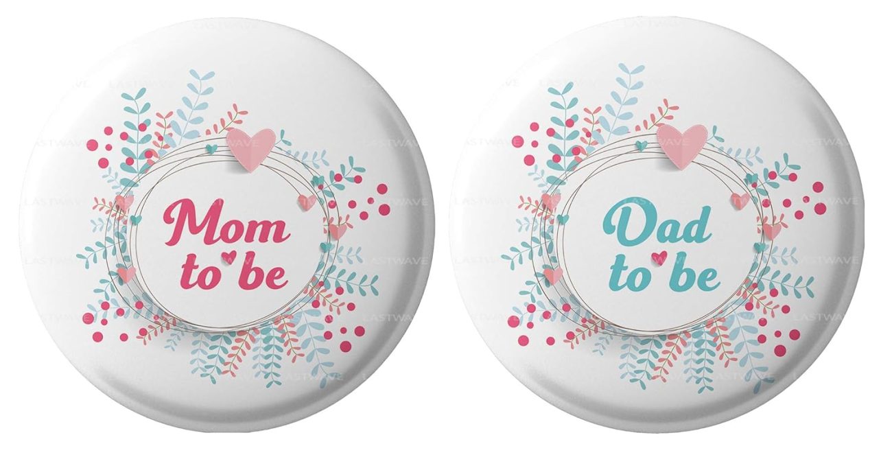 Mom to be Dad to be Badges Design 17