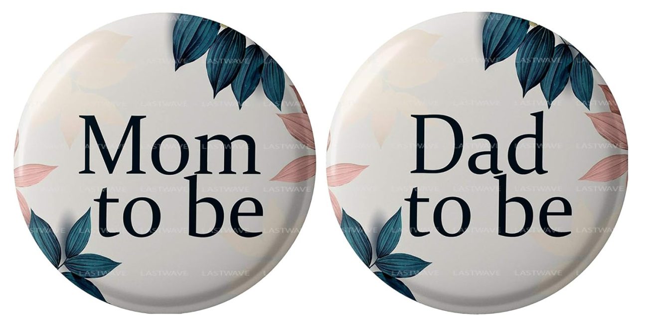 Mom to be Dad to be Badges Design 18