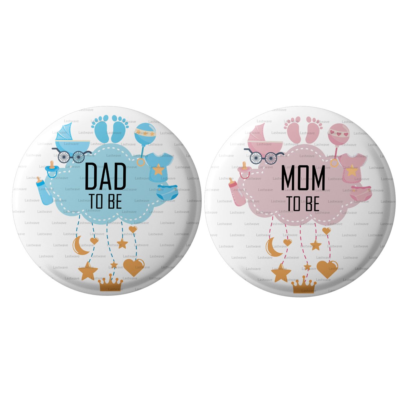 Mom to be Dad to be Badges Design 25