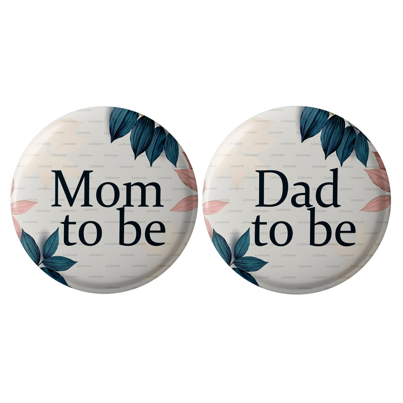 Mom to be Dad to be Badges Design 8