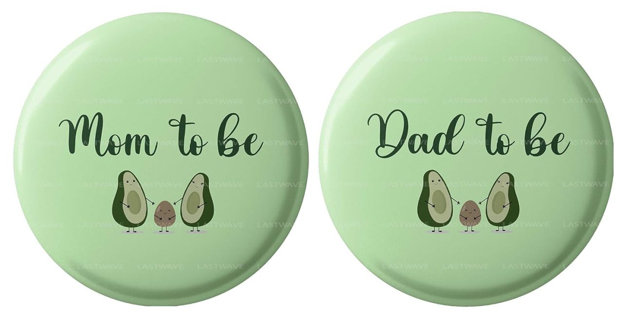 Mom to be Dad to be Badges Design 8