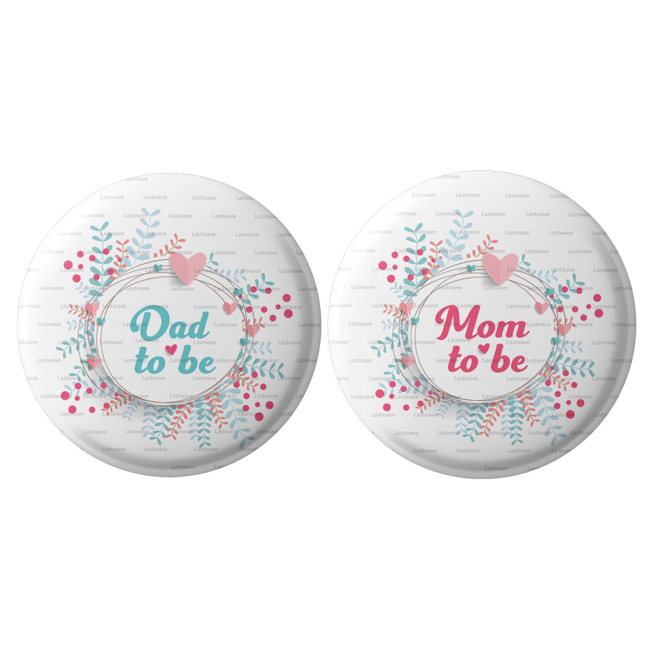 Mom to be Dad to be Badges Design 9