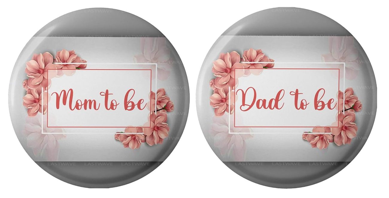 Mom to be Dad to be Badges Design 9