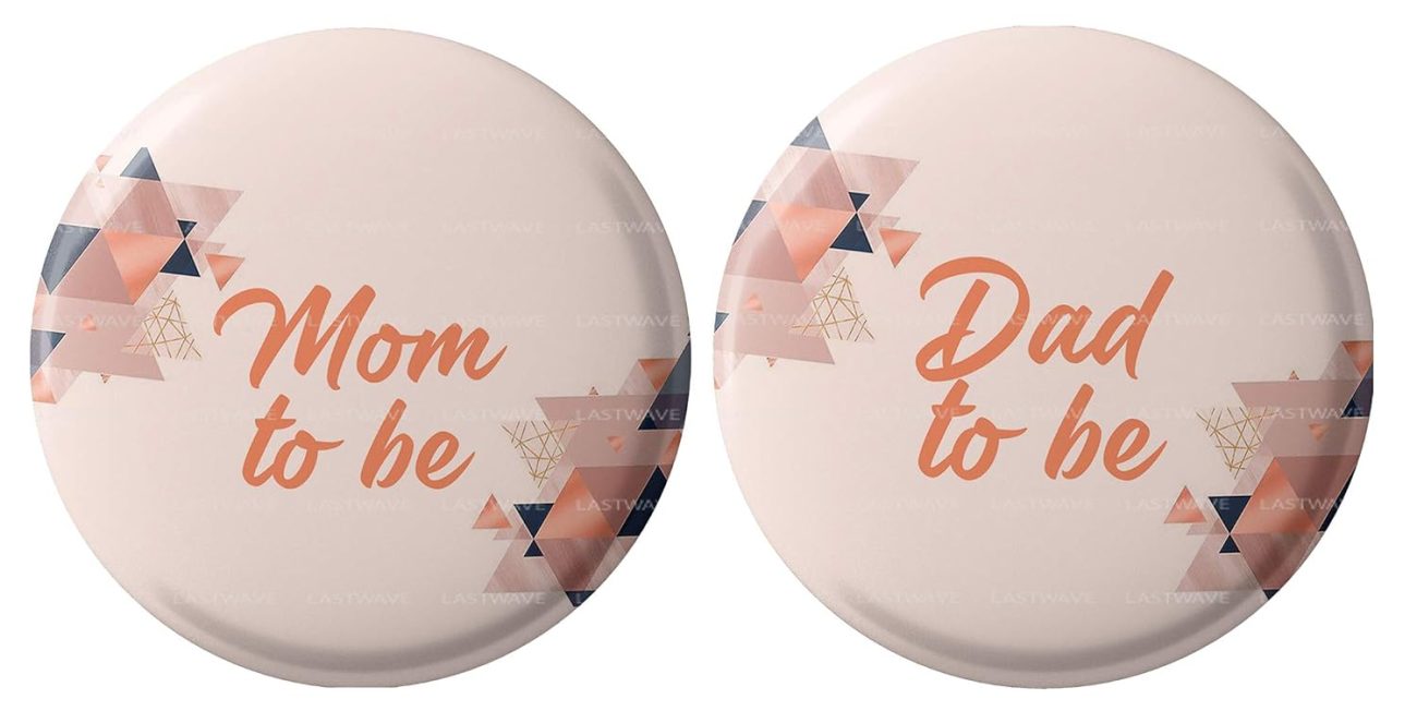 Mom to be Dad to be Badges Design 11