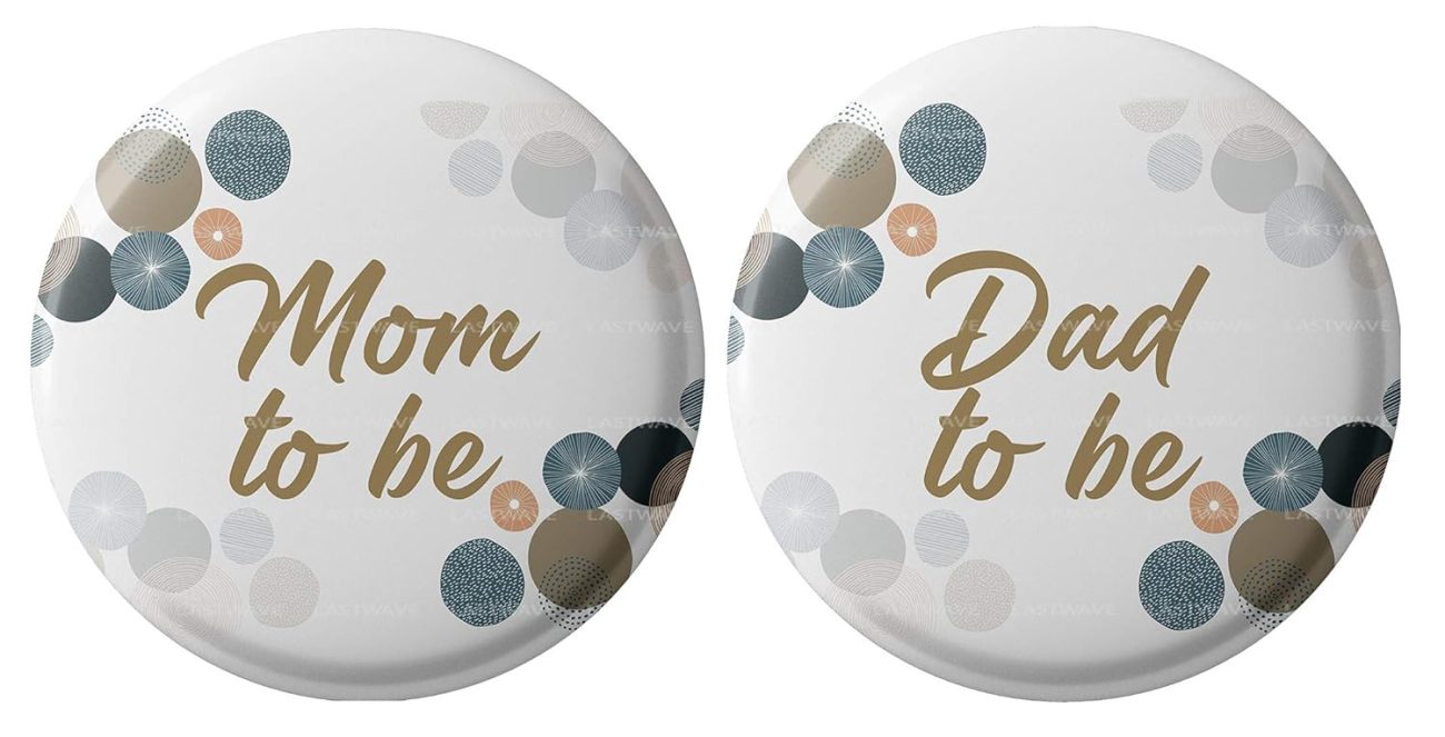 Mom to be Dad to be Badges Design 12