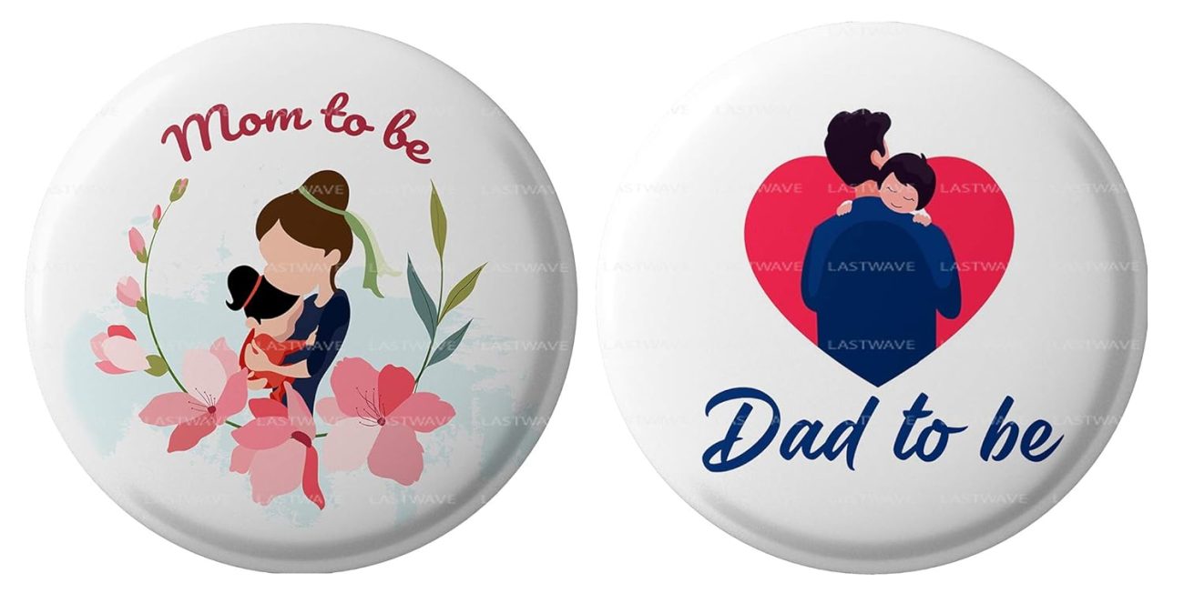 Mom to be Dad to be Badges Design 14