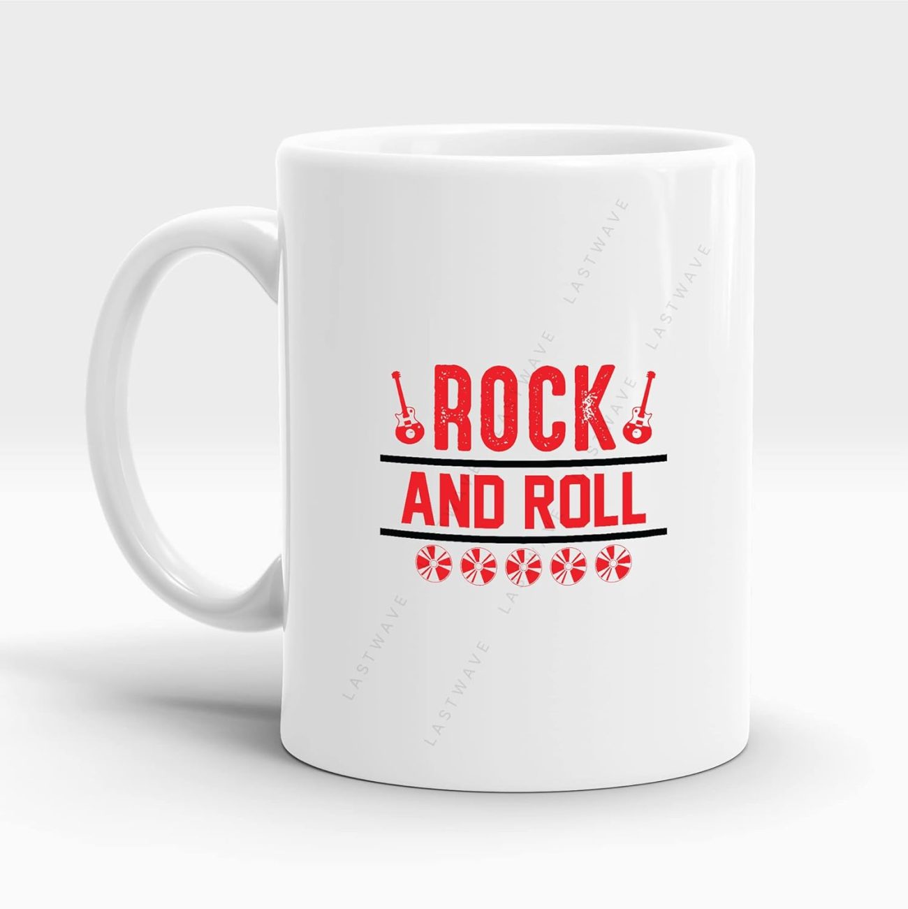 Rock and Roll Graphic Printed Coffee Mug