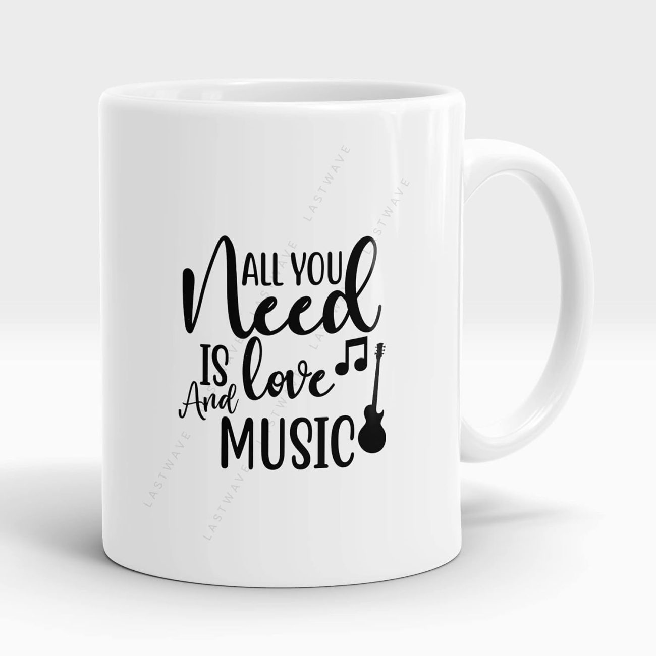 All You Need is Love and Music 5 Graphic Printed Coffee Mug