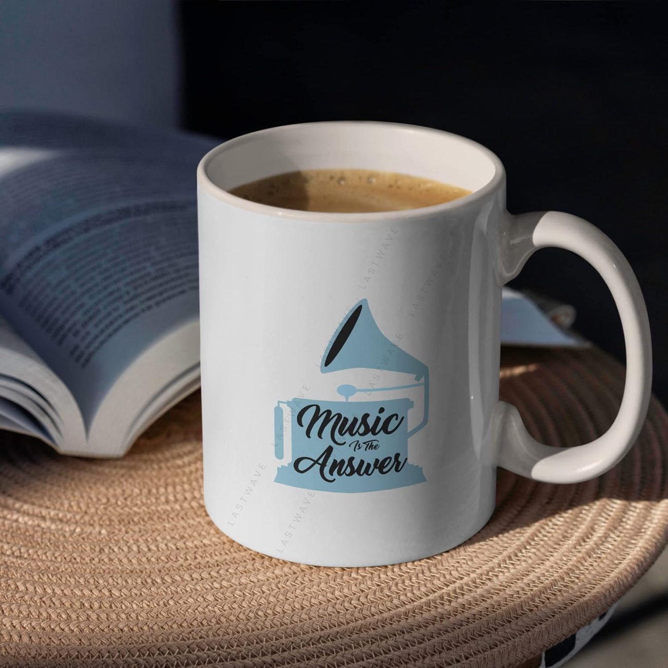Music is The Answer Graphic Printed Coffee Mug