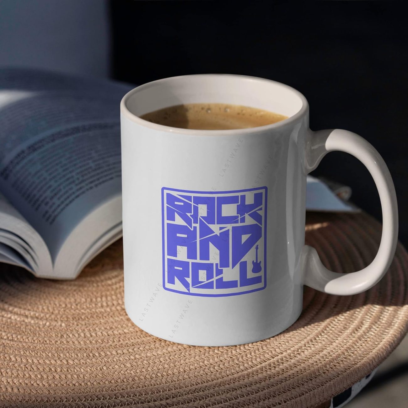 Rock and Roll Graphic Printed Coffee Mug