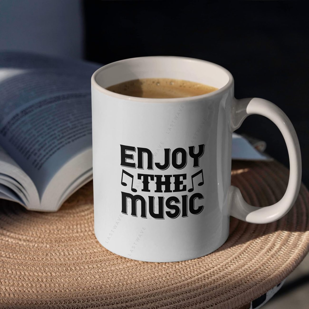 Enjoy The Music Graphic Printed Coffee Mug