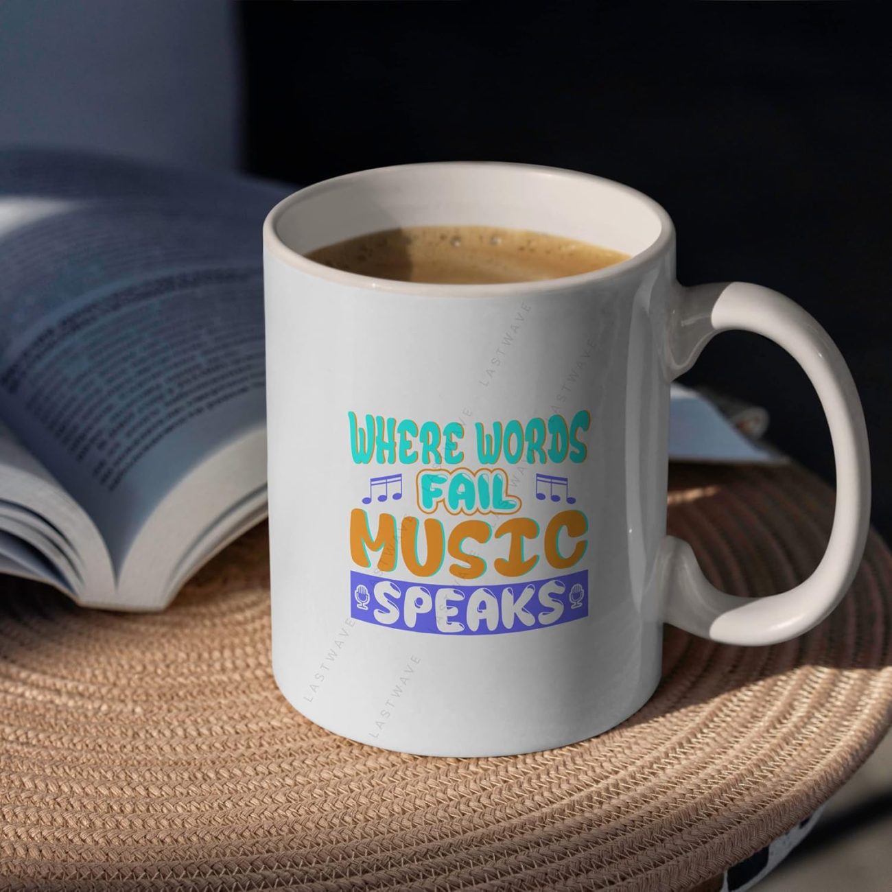 Where World Fail Music Speaks Graphic Printed Coffee Mug