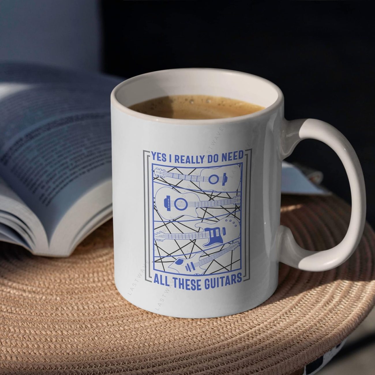 Yes i Really Do Need, All These Guitars Graphic Printed Coffee Mug