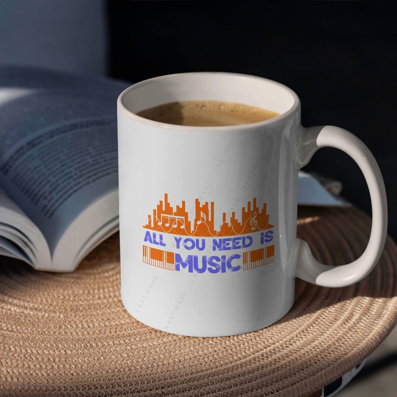 All You Need is Music Graphic Printed Coffee Mug