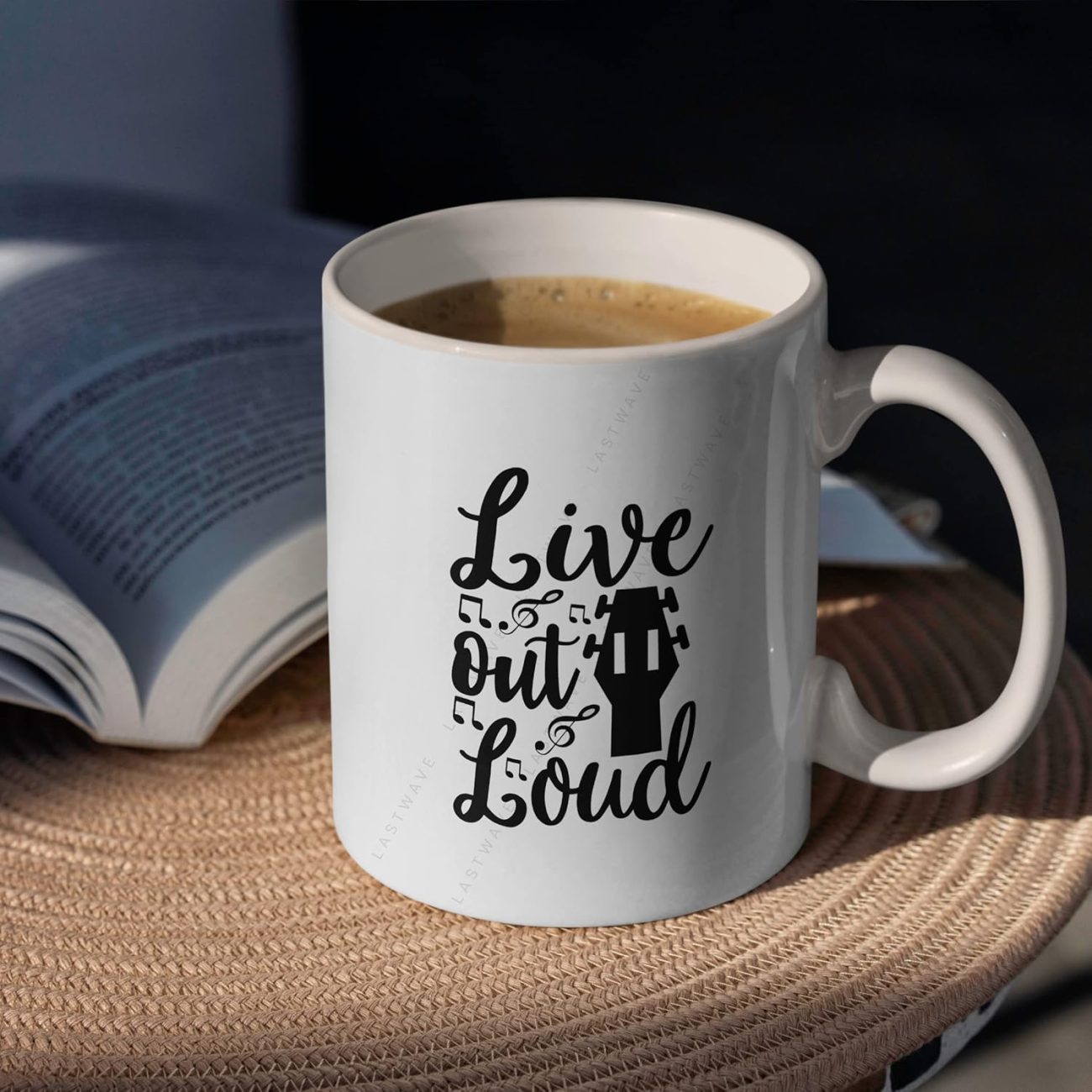 Live Out Loud Graphic Printed Coffee Mug