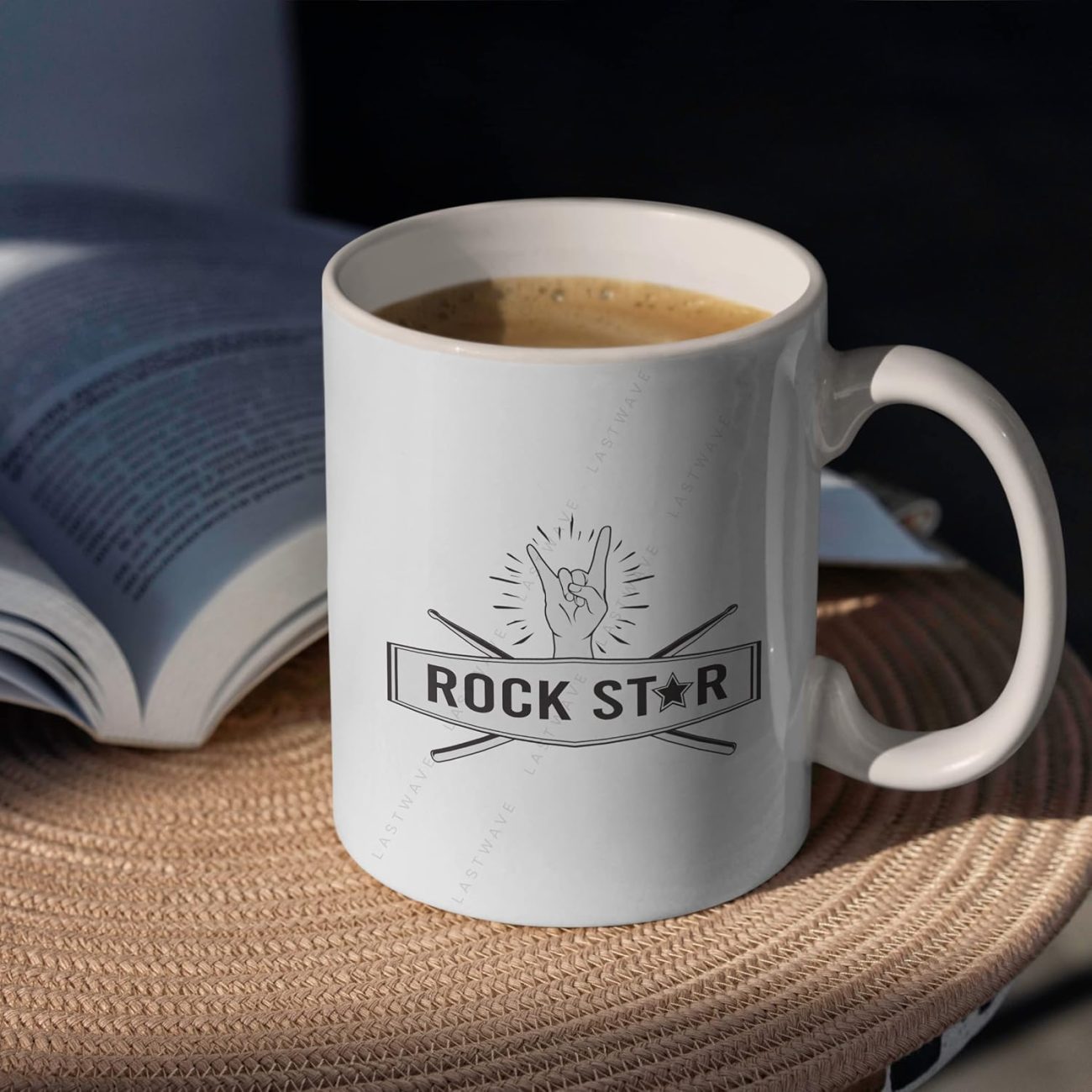Rock Star Graphic Printed Coffee Mug
