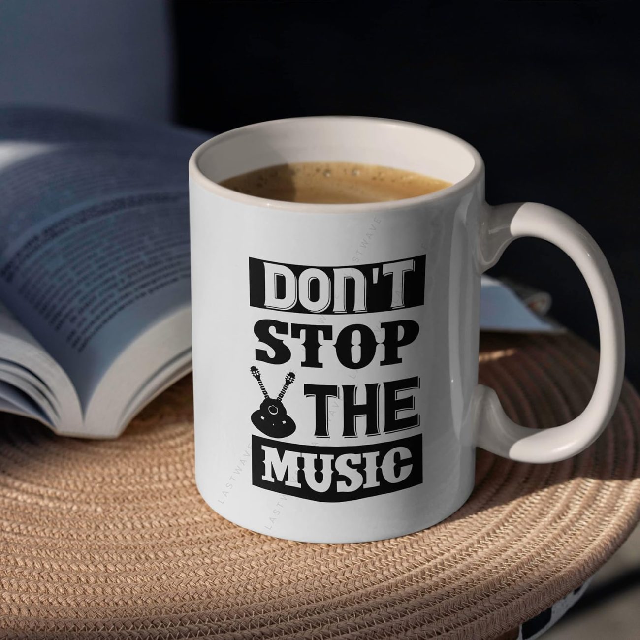 Don't Stop The Music Graphic Printed Coffee Mug