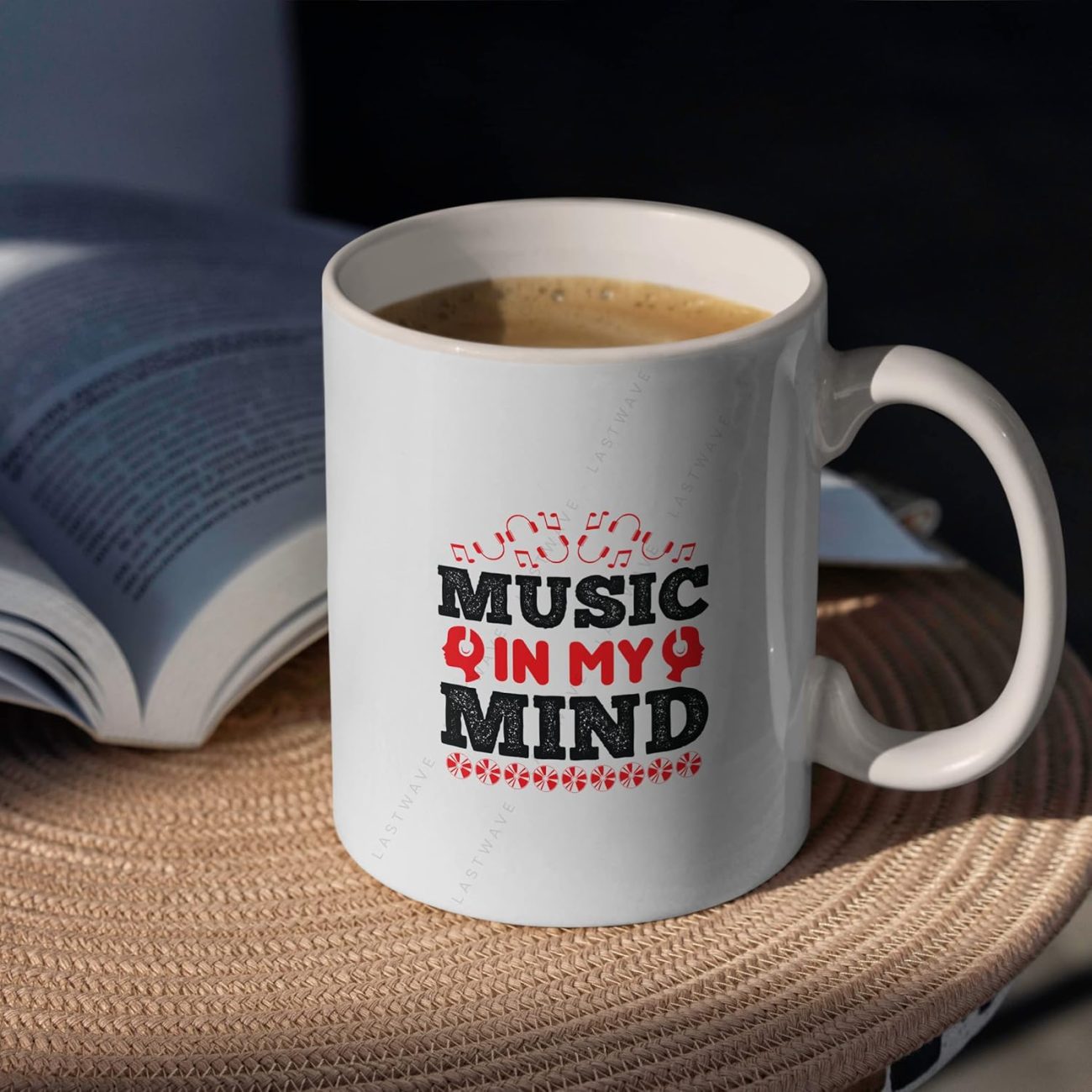 Music is My Mind Graphic Printed Coffee Mug
