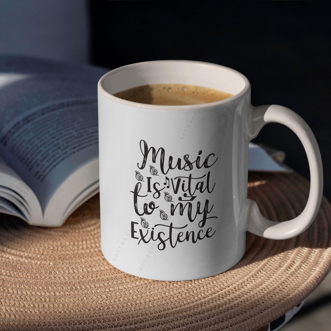 Music is Vital to My Existence Graphic Printed Coffee Mug