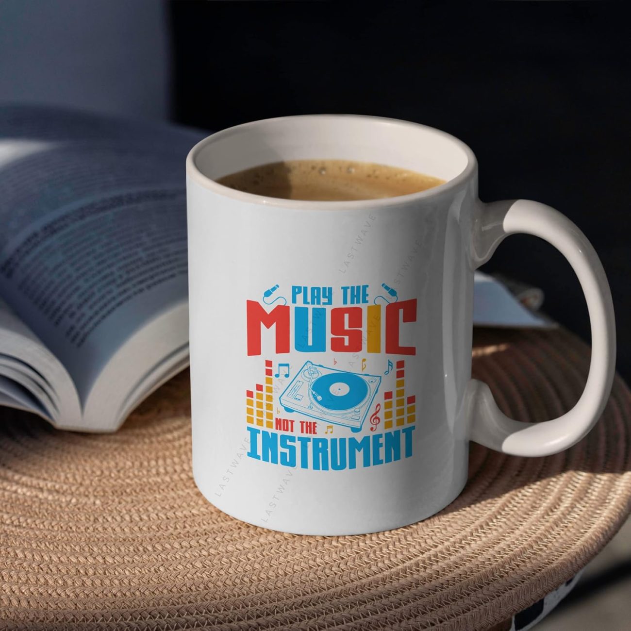 Play The Music Not The Instruments Graphic Printed Coffee Mug