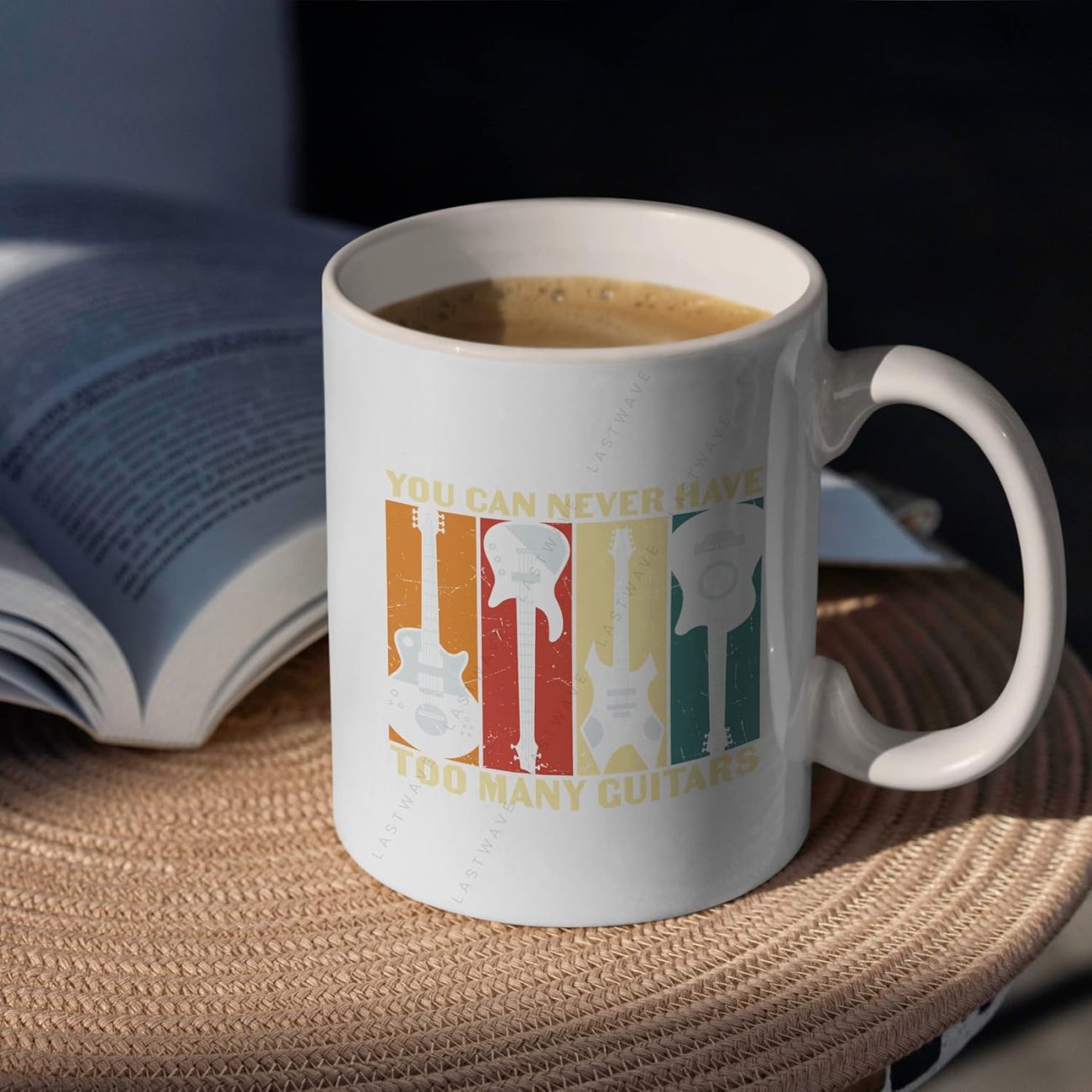 You Can Never Have Too Many Guitars Graphic Printed Coffee Mug