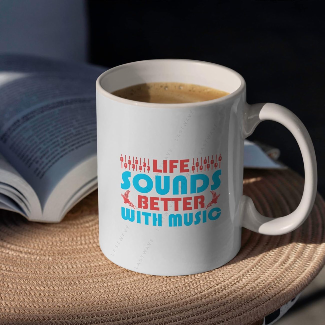 Life Sound Better with Music Graphic Printed Coffee Mug